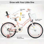 18 Inch Kids Bike Toddler Bicycle with Removable Training Wheels & Adjustable Seat for Boys Girls