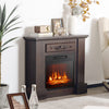 18" Electric Fireplace Insert 1400W Freestanding Recessed Fireplace with Adjustable Flame Thermostat Remote Control