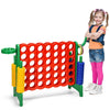 4-in-A-Row Giant Game Set 4-to-Score Lawn Game Set with Basketball Hoop