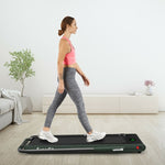 2-in-1 Folding Treadmill Under Desk Treadmill Electric Walking Machine with LED Display, APP & Remote Control