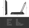 2-in-1 Folding Treadmill Under Desk Treadmill Electric Walking Machine with LED Display, APP & Remote Control