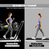 2-in-1 Folding Treadmill Under Desk Treadmill Electric Walking Machine with LED Display, APP & Remote Control