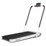 2-in-1 Folding Treadmill Under Desk Treadmill Electric Walking Machine with LED Display, APP & Remote Control