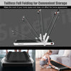 2-in-1 Folding Treadmill Under Desk Treadmill Electric Walking Machine with LED Display, APP & Remote Control