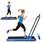 2-in-1 Folding Treadmill Under Desk Treadmill Electric Walking Machine with LED Display, APP & Remote Control