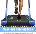 2-in-1 Folding Treadmill Under Desk Treadmill Electric Walking Machine with LED Display, APP & Remote Control