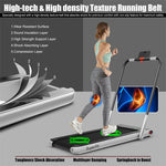 2-in-1 Folding Treadmill Under Desk Treadmill Electric Walking Machine with LED Display, APP & Remote Control