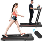 3-in-1 Under Desk Treadmill 2.25HP Electric Folding Treadmill with LCD Display Bluetooth Speakers Remote Control