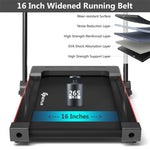 3-in-1 Under Desk Treadmill 2.25HP Electric Folding Treadmill with LCD Display Bluetooth Speakers Remote Control