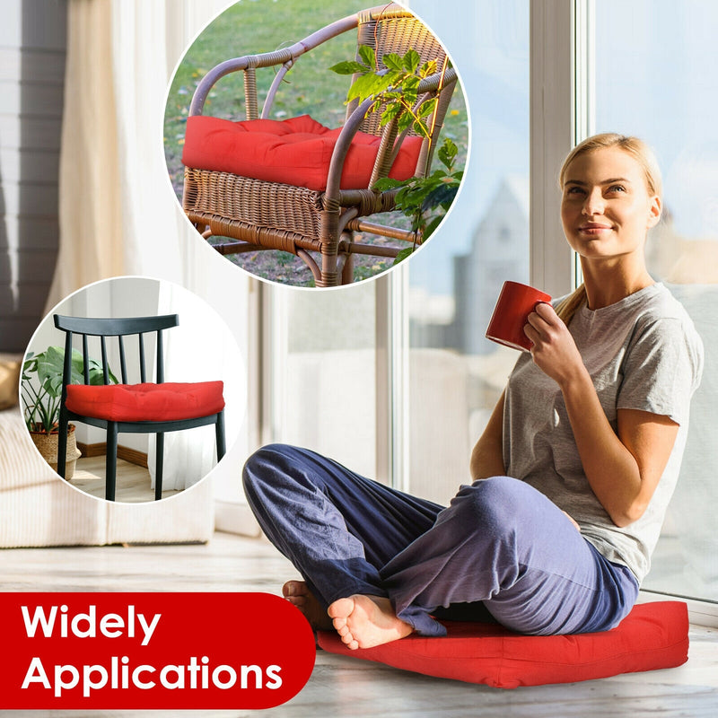 21" x 21" Patio Chair Seat Cushion for Indoor and Outdoor