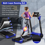 2.25HP Electric Folding Treadmill Motorized Running Machine with LED Display & Bluetooth Speaker APP Control