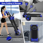 2.25HP Electric Folding Treadmill Motorized Running Machine with LED Display & Bluetooth Speaker APP Control