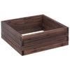 24" x 24" Square Wooden Raised Garden Bed Flower Vegetable Planter