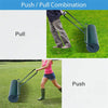 13 Gallon Lawn Roller 24" x 13" Push/Tow Behind Steel Yard Sod Roller Filled Water Sand with U Shaped Handle for Garden Backyard