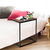 26'' U Shaped Side Table Couch Table Sofa Side Table Laptop Holder for Living Room