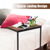 26'' U Shaped Side Table Couch Table Sofa Side Table Laptop Holder for Living Room