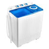 Portable Washing Machine 2 in 1 Compact Twin Tub Washer and Spin Dryer Combo 26lbs with Built-in Drain Pump, Small Washer for Home Apartment