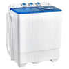 Portable Washing Machine 2 in 1 Compact Twin Tub Washer and Spin Dryer Combo 26lbs with Built-in Drain Pump, Small Washer for Home Apartment