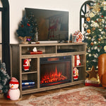 28" Electric Fireplace Insert 1350W Freestanding Recessed Fireplace Heater with Remote Contro & Built-in Thermostatl