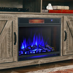 28" Electric Fireplace Insert 1350W Freestanding Recessed Fireplace Heater with Remote Contro & Built-in Thermostatl