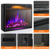 28" Electric Fireplace Insert 1350W Freestanding Recessed Fireplace Heater with Remote Contro & Built-in Thermostatl