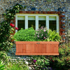 28" x 9" Wooden Raised Garden Bed Window Mounted Planter Box