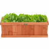 28" x 9" Wooden Raised Garden Bed Window Mounted Planter Box