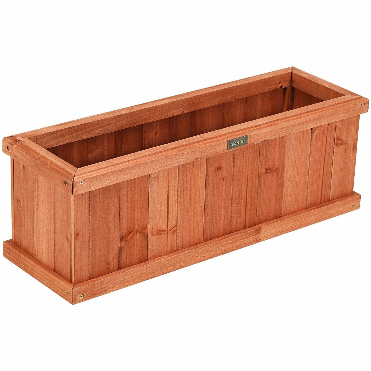 28" x 9" Wooden Raised Garden Bed Window Mounted Planter Box