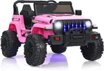 Kids Ride on Car Truck 2-Seater 12V Battery Powered Electric Car with Remote Control & LED Lights