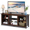 2-Tier Farmhouse Universal TV Stand for TVs Up to 65", 58" Entertainment Center Media Console with Removable Shelves