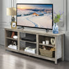 2-Tier Farmhouse Universal TV Stand for TVs Up to 65", 58" Entertainment Center Media Console with Removable Shelves