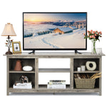 2-Tier Farmhouse Universal TV Stand for TVs Up to 65", 58" Entertainment Center Media Console with Removable Shelves