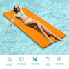 Floating Water Pad 3-Layer Tear Resistant XPE Foam Water Mat 83" x 26" Foam Pool Float with Rolling Pillow Design for Lake Water Activities