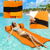 Floating Water Pad 3-Layer Tear Resistant XPE Foam Water Mat 83" x 26" Foam Pool Float with Rolling Pillow Design for Lake Water Activities