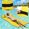 Floating Water Pad 3-Layer Tear Resistant XPE Foam Water Mat 83" x 26" Foam Pool Float with Rolling Pillow Design for Lake Water Activities