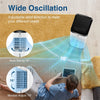 3-in-1 Portable Evaporative Air Cooler with Fan & Humidifier, Quiet Personal Swamp Cooler with Remote Control, 2 Ice Boxes & 9 Gallon Water Tank