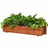 Wooden Raised Garden Bed Wall Mounted Window Box Planter Flower Vegetable Planter