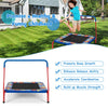 36" Square Kids Trampoline ASTM Approved Mini Toddler Trampoline w/ Foamed Handrail, Safety Padded Cover, 330Lbs Load Indoor Outdoor Fitness Rebounder