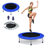 38" Mini Exercise Trampoline Folding Fitness Rebounder Trampoline for Adults & Kids