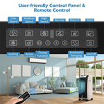 3 In 1 Portable Evaporative Air Cooler with 3 Fan Modes and Remote Control