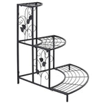 3 Tier Metal Outdoor Corner Plant Stand Flower Pot Rack - Bestoutdor