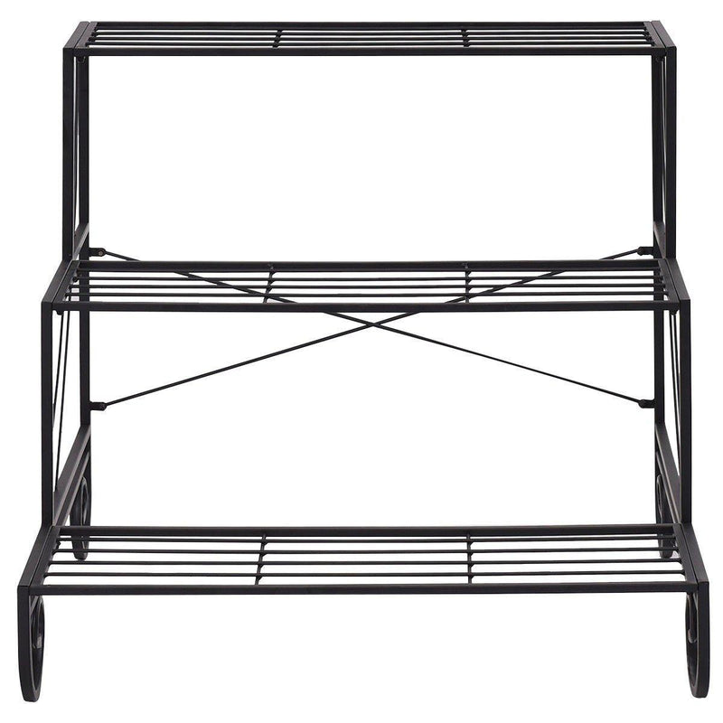 3 Tier Outdoor Metal Garden Planter Holder Rack - Bestoutdor