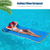 Floating Water Pad 3-Layer Tear Resistant XPE Foam Water Mat 87" x 36" Foam Pool Float with Rolling Pillow Design for Lake Water Activities