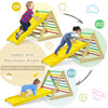 3 in 1 Pikler Triangle Climber Wooden Toddler Climbing Ladder Kids Montessori Play Gym Set Ladder Climber with Sliding Ramp