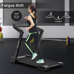 4.0HP Heavy Duty Electric Folding Treadmill Jogging Machine with LED Touch Screen Bluetooth Speaker