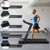 4.0HP Heavy Duty Electric Folding Treadmill Jogging Machine with LED Touch Screen Bluetooth Speaker