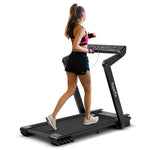 4.0HP Heavy Duty Electric Folding Treadmill Jogging Machine with LED Touch Screen Bluetooth Speaker