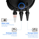 Pond Filter 4000 Gallons Pond Pressure Bio Filter with 13W UV Sterilizer Light & Fish Pond Pump Filter