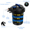 Pond Filter 4000 Gallons Pond Pressure Bio Filter with 13W UV Sterilizer Light & Fish Pond Pump Filter