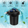 Pond Filter 4000 Gallons Pond Pressure Bio Filter with 13W UV Sterilizer Light & Fish Pond Pump Filter